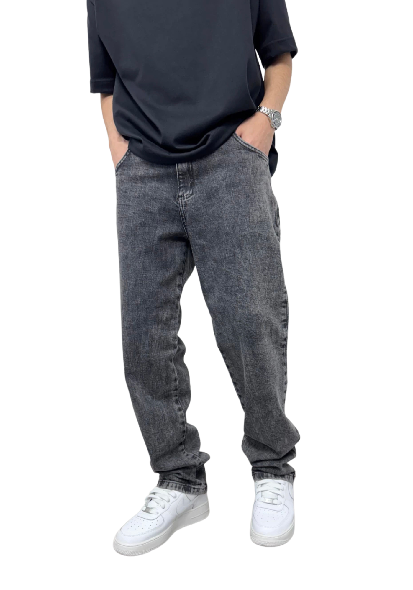 Calça Jeans Grafite