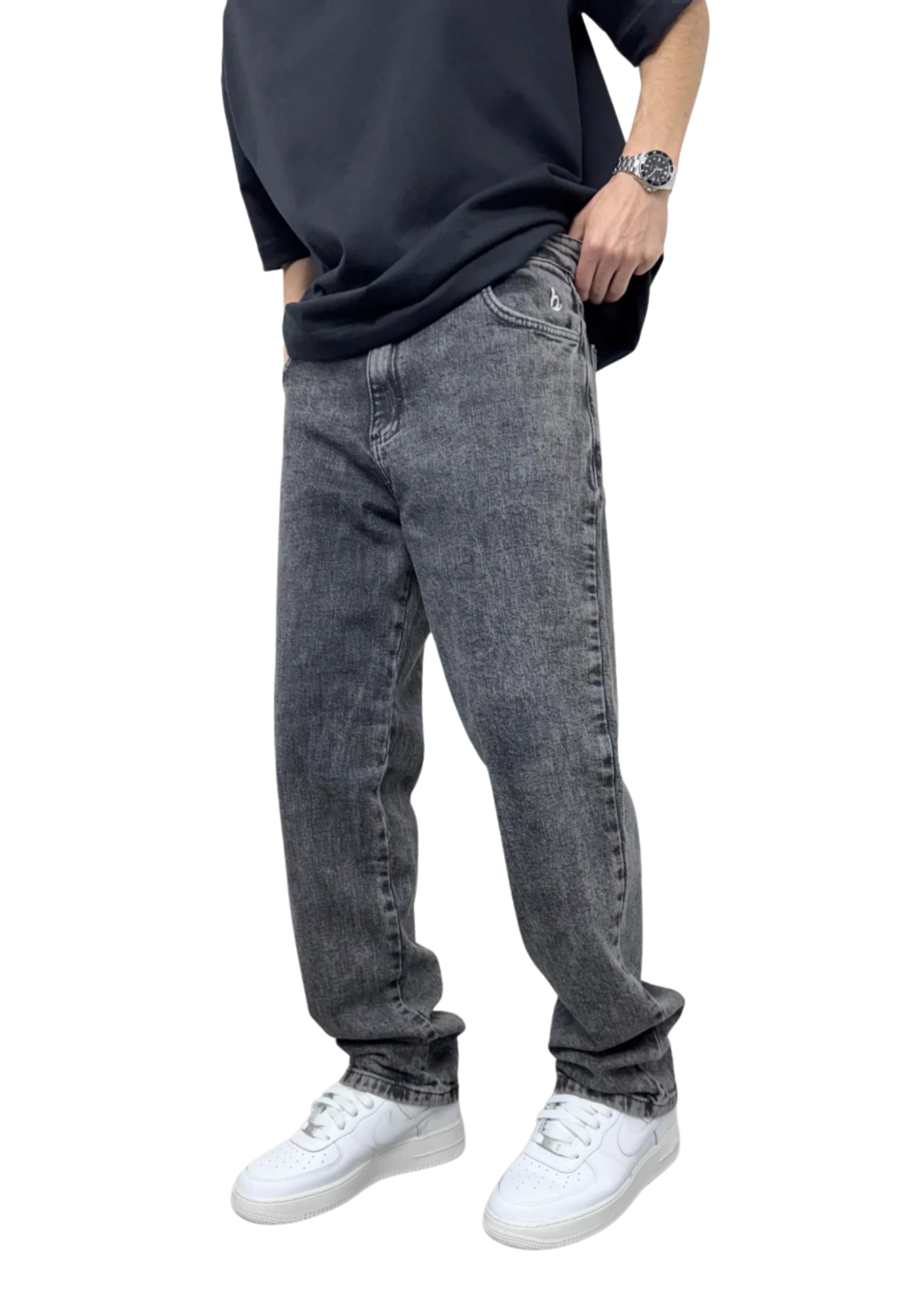 Calça Jeans Grafite