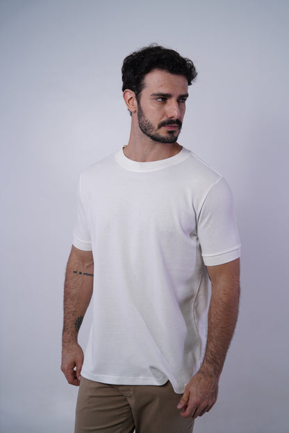 Camiseta manga textura