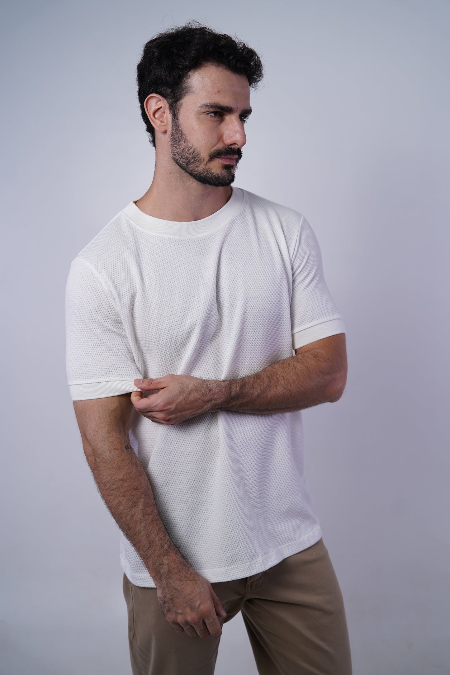 Camiseta manga textura