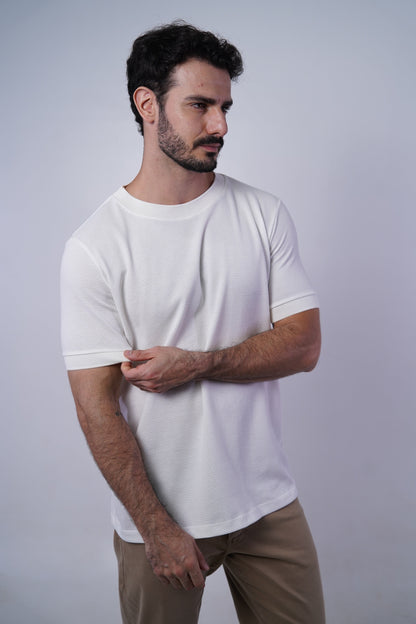 Camiseta manga textura