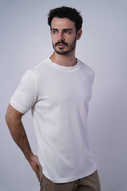 Camiseta manga textura