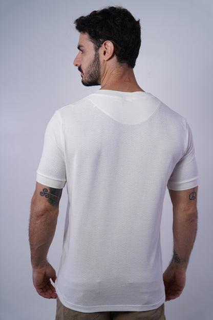 Camiseta manga textura