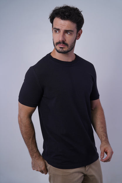 Camiseta manga textura