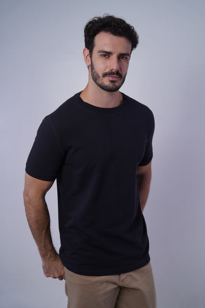 Camiseta manga textura