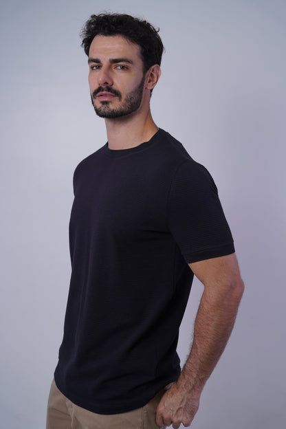 Camiseta manga textura