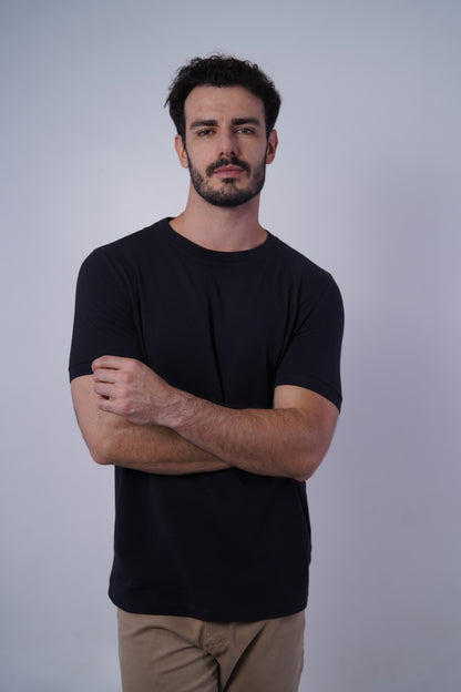 Camiseta manga textura