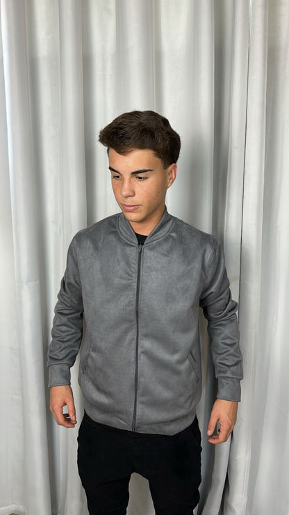 Jaqueta Bomber Suedine